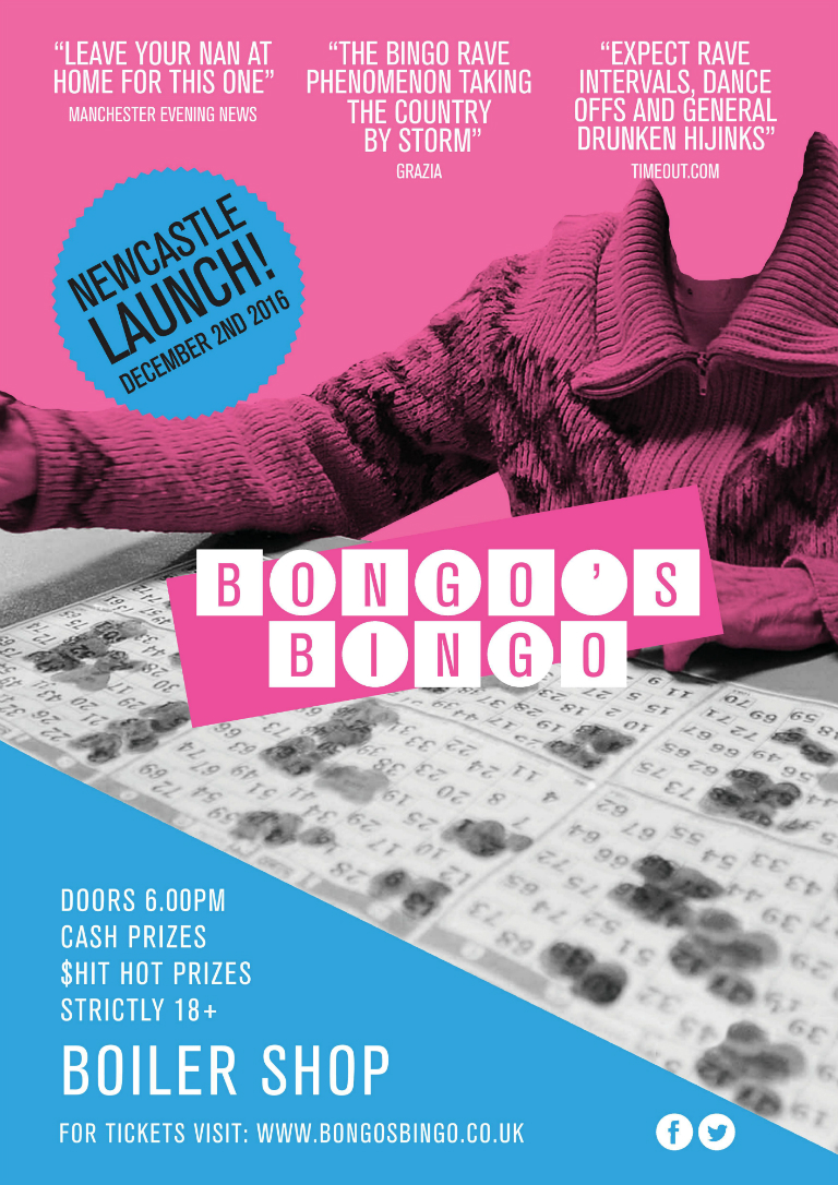 Bongo's Bingo - Friday 2nd Dec - Newcastle